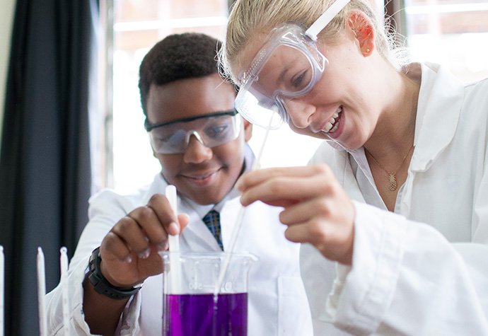 Children in a science lesson