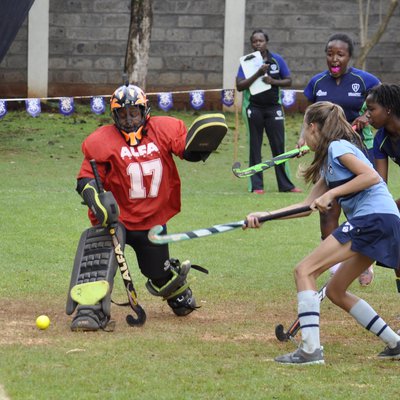 U13 Girls Hockey Goal Success Braeburn